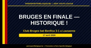 Club Bruges en finale de Youth League : une premiere historique pour le football belge