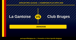 Prono La Gantoise-Club Bruges : notre analyse pour les Play-offs J5 du 26 avril 2026