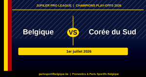 Prono Belgique Corée du Sud 16e finale CDM 2026 : les Diables en pleine confiance (1er juillet)