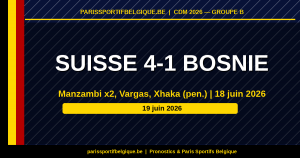 Suisse 4-1 Bosnie : Manzambi illumine le Mondial 2026 avec un doublé
