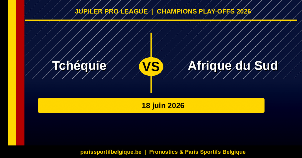 Prono Tcheque Afrique du Sud CDM 2026 : match couperet dans le groupe A