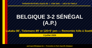 Belgique 3-2 Sénégal (a.p.) : la remontée folle des Diables qualifiés pour les 8es