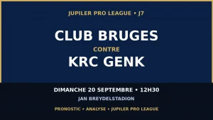 Pronostic Club Bruges contre Genk : analyse et pari Jupiler Pro League